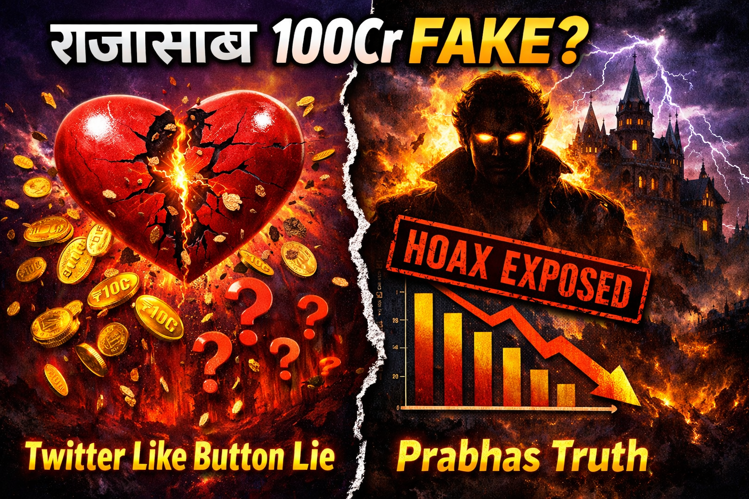The Raja Saab 100cr Opening Fake? Twitter Like Button Change Hoax Exposed | Prabhas 6th 100cr Opener Truth